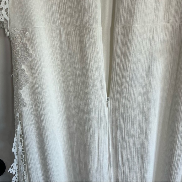 Lulus Sweeten the Occasion White Lace Short Sleeve Maxi Dress, Size XL - Picture 14 of 15